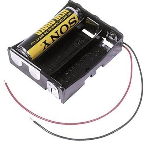 MPD BA3AAW Portabatteria 3x Stilo (AA) Cavo (L x L x A) 58 x 48 x 16 mm