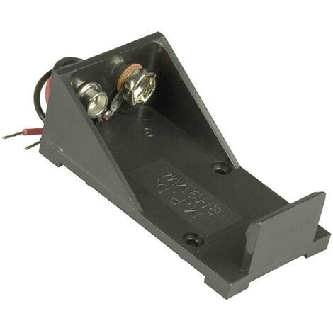 MPD BH9VW Batteriehalter 1x 9 V Block Kabel (L x B x H) 55 x 30 x 21 mm