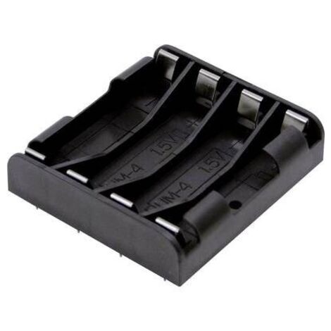 MPD BK-1264-PC8 Portabatteria 4x Ministilo (AAA) Terminali a saldare (L x L x A) 53 x 49 x 12 mm