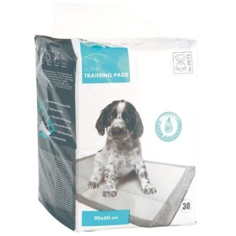 MPETS Tapis éducateur PUPPY TRAINING PADS - Pour chiot - 30pcs - Blanc
