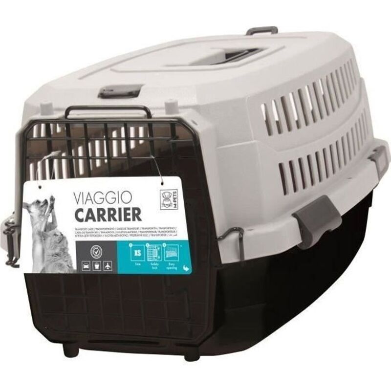 M Pets Mpets Viaggio Transportbox Für Hunde Schwarz/grau Größe M