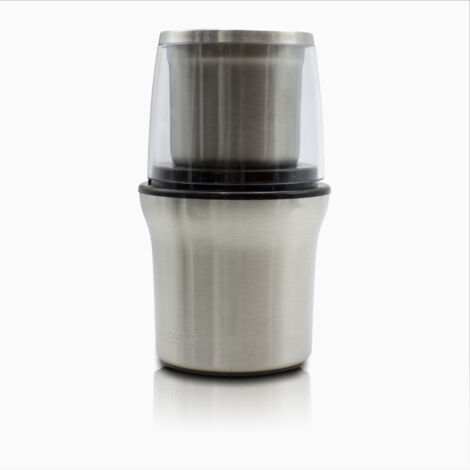 MPM MMK-06M Petit moulin à café électrique+moulin à usages multiples graines et noix d'épice 200W Argent