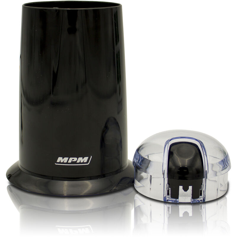 Mpm Molinillo Café Eléctrico, Picador Multiusos,Especias, Semillas, 40G Café, Cuchillas Acero Inox. 140W Negro - Negro