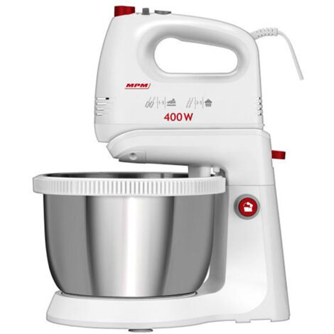 MPM MMR-21Z mélangeur pâtisserie blanc 3,5 litres 5 vitesses