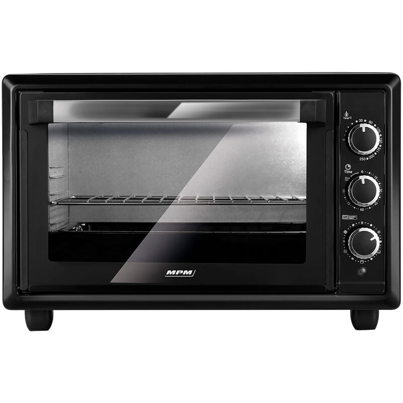 MPE-28/T Four Électrique à Convection de 28 l, 6 Modes de Chauffage, Minuterie 1500W Noir - MPM