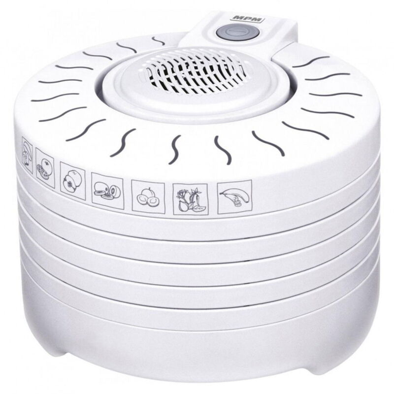 Mpm Msg-01 Lebensmittel-dehydrator 5 Fächer, Obst- Und Gemüse-dehydrator 250 W, Silber