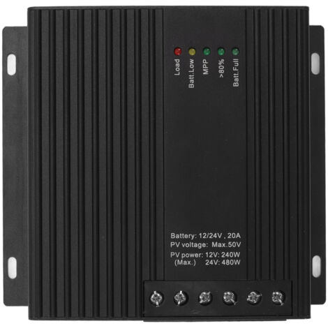 MPPT Solar Charge Controller Solar Panel Charge Controller for Colloid AGM Lithium Iron Phosphate Battery MPPT5020 20A