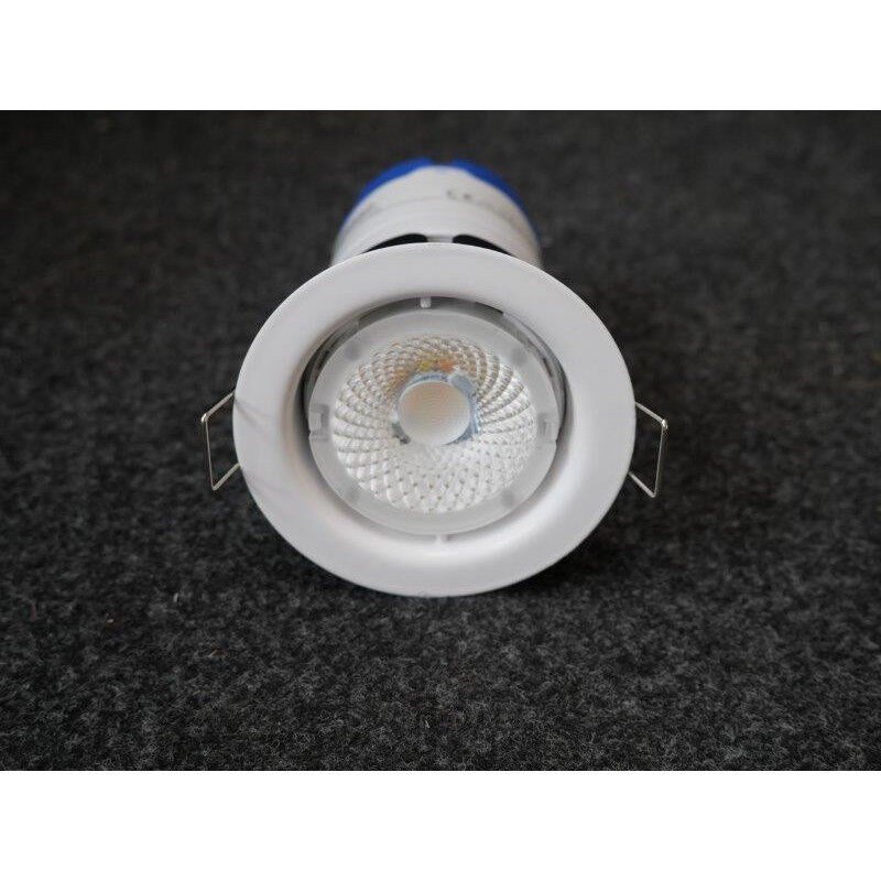 Spot encastré blanc fixe ø 88mm avec module led Bluetooth 7W 2700-6500K 40-80° dimmable étanche IP65 MPro cx Aone ble abi