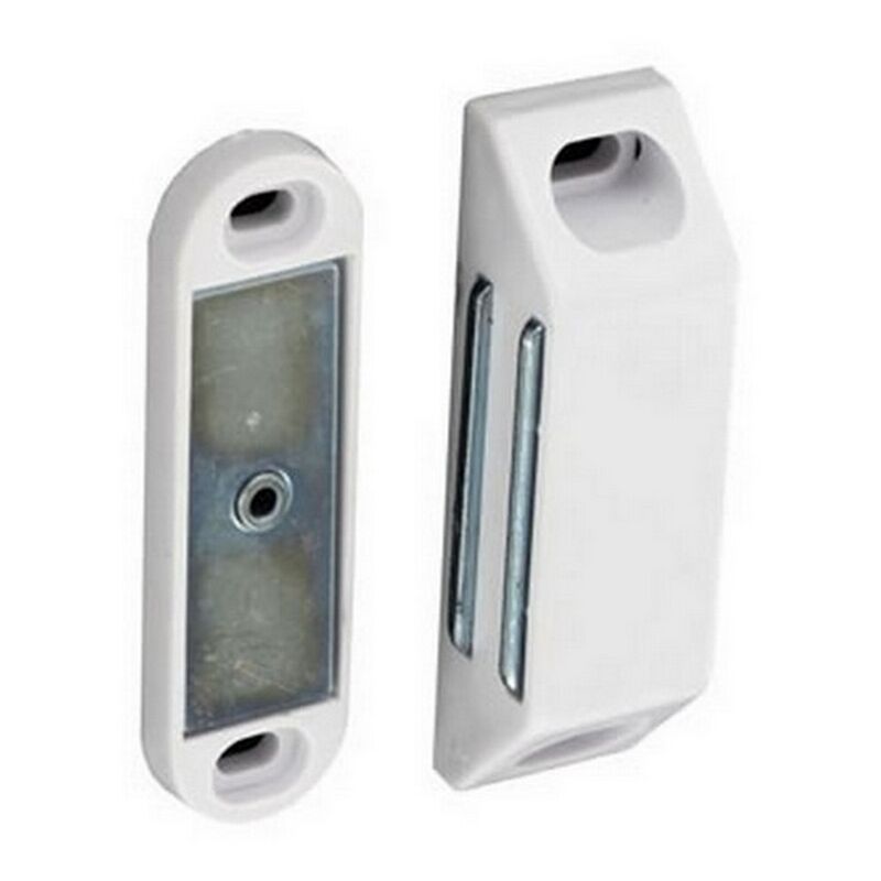 B5433 Magnetic Catch Large White 60mm (Loose) - Securit