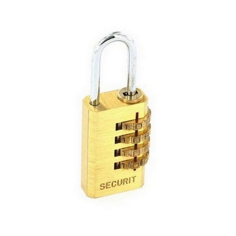 Securit - S1192 Resettable Code Lock Brass 20mm