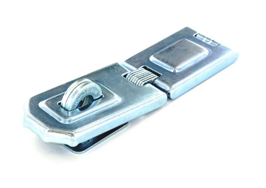 Securit S1449 Flexible Hinged Hasp And Staple Zinc Plated 150mm Pack Of 1