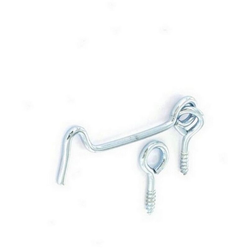 S6342 Gate Hook & Eye Zinc Plated 100mm - Securit