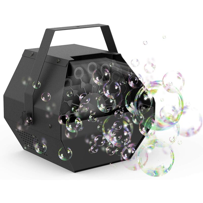 

Máquina de burbujas de alto flujo con soplador de burbujas automático y motor silencioso, sopla miles de burbujas para bodas, fiestas o