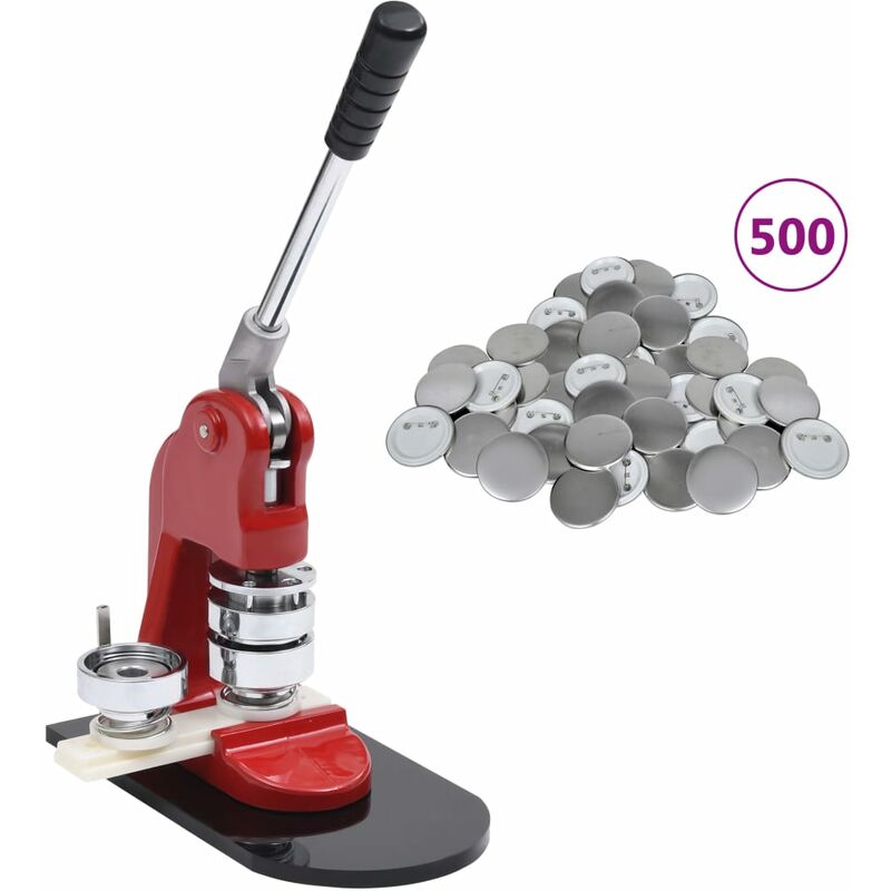

Máquina de hacer insignias con 500 piezas de chapas 37 mm - Rojo