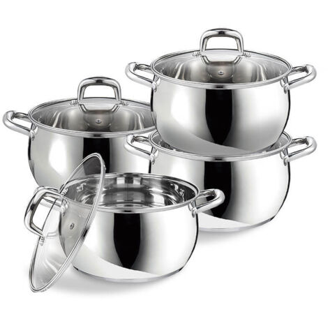 MR-3515-8 8-teiliges Topfset (2,0 l, 2,8 l, 3,8 l, 6,4 l)