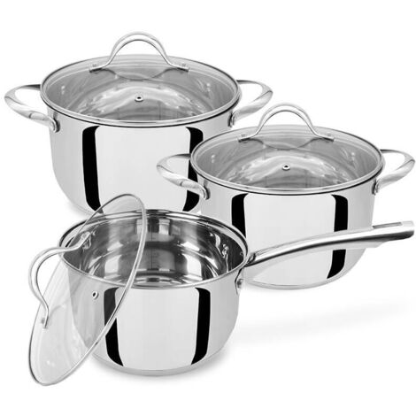 MR-3519-6M Set di pentole da 6 pezzi (1,8 l, 2,5 l, 3,4 l)