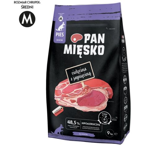 Mr. Meat Cibo secco per cani Vitello con agnello (senior) patatine M 9kg