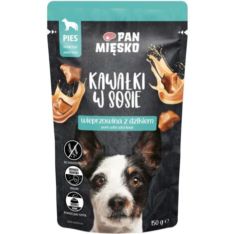 Mr. Meat Comida húmeda para perros Trozos en salsa 150 g - Cerdo con jabalí 150 g