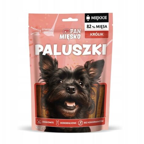 Mr. Meat Tasty Soft Meat Treats per cani RABBIT STICKS 100g