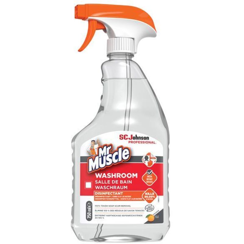 Sc Johnson Professional - 321537 Mr Muscle Washroom Cleaner 750ml Scj316526 - Plastic
