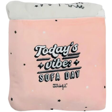 Mr. Wonderful - Blanket with case Magic Collection - Today's vibe: sofa day