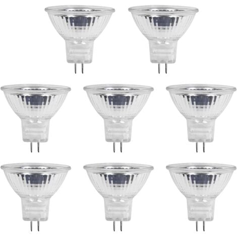 AIMOONSA MR11 12V 20W Halogenlampen GU4 dimmbar, Warmweiß 2700K, Halogenstrahler GU4 für Schränke, Landschaftsbeleuchtung, 8er-Pack