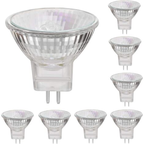 MR11 12V 35W halogen lamps GU4 spot base 2800K warm white, dimmable, pack of 8