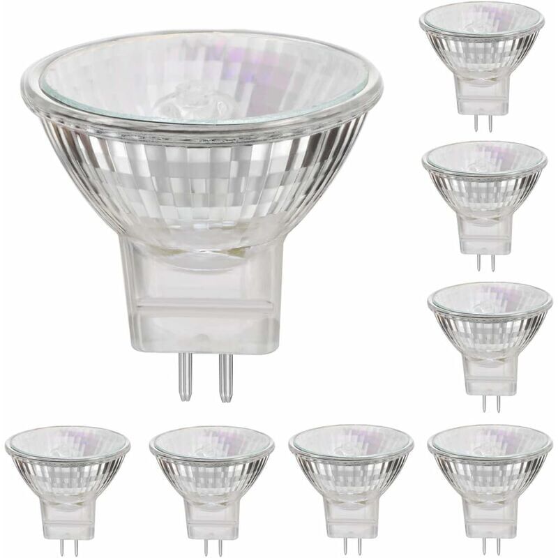 Image of Lampadine alogene MR11 12V 35W - Attacco GU4 - Luce bianca calda 2800K - Dimmerabile (confezione da 8)