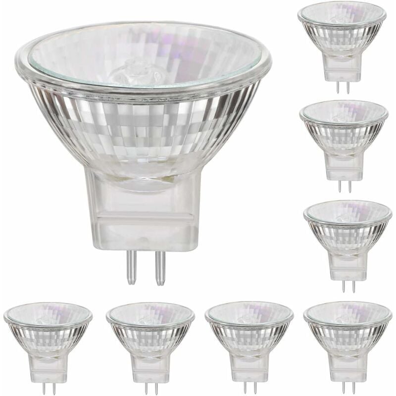 MR11 12V 35W lampes halogènes GU4 base spot 2800K blanc chaud, dimmable ,pack de 8