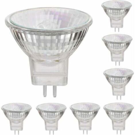 MR11 12V 35W lampes halogènes GU4 base spot 2800K blanc chaud, dimmable ,pack de 8,