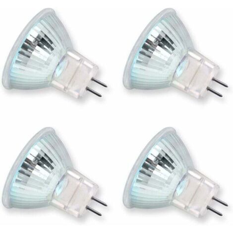 MR11 GU4 LED 2W Cool White 6000k, 120° 200LM, Halogen MR11 10W 20W Equivalent, AC DC 24V 12V GU4 35mm Recessed LED Spotlight for Kitchen Cabinets, Non-Dimmable, Pack of 4