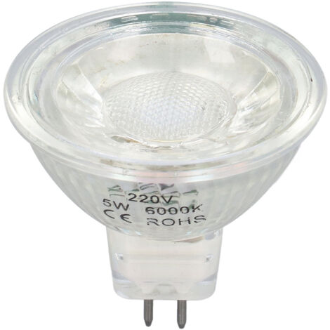 MR16 5W dimmbare LED-Lampe, Kaltweiß 6000K, Spot für Wohn- und Schlafzimmer, 220V