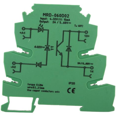 MRD-060D2 6,2 mm ultradünnes Halbleiterrelais, 4–32 V DC Eingang, normalerweise offener Kontakt