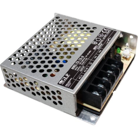 MRS-75-48-UC : MRS-75-48-UC : GLP : Alimentation encapsulée 48 V/1,6 A/76,8 W, Uin = 85-264 V CA / 120-373 V CC, Couvercle pour bornes…