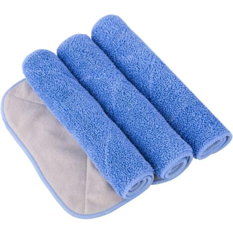 MR.SIGA Chiffons de Rechange Professionnels réutilisable en Microfibre, Lot de 3, Dimension: 42cm x 23cm