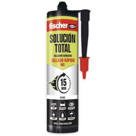 ms adhesivo/sellador fischer ultra fast 290 ml blanco secado rapido 15 min