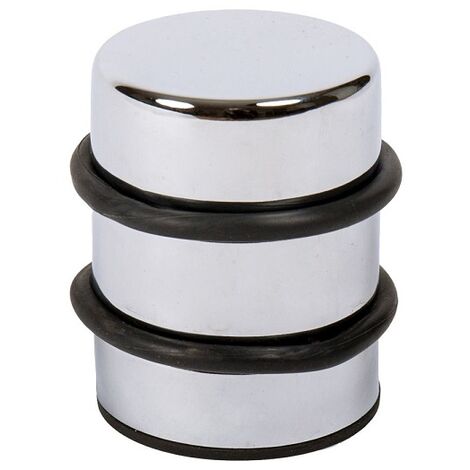 MS Beschläge Bodentürstopper h 80mm vers. Farben Türstopper massiv Metall rutschfest Chrom glänzend