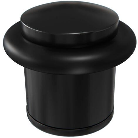 MS Beschläge Doorstopper Schwarz Türstopper modern Bodentürstopper Gummiring