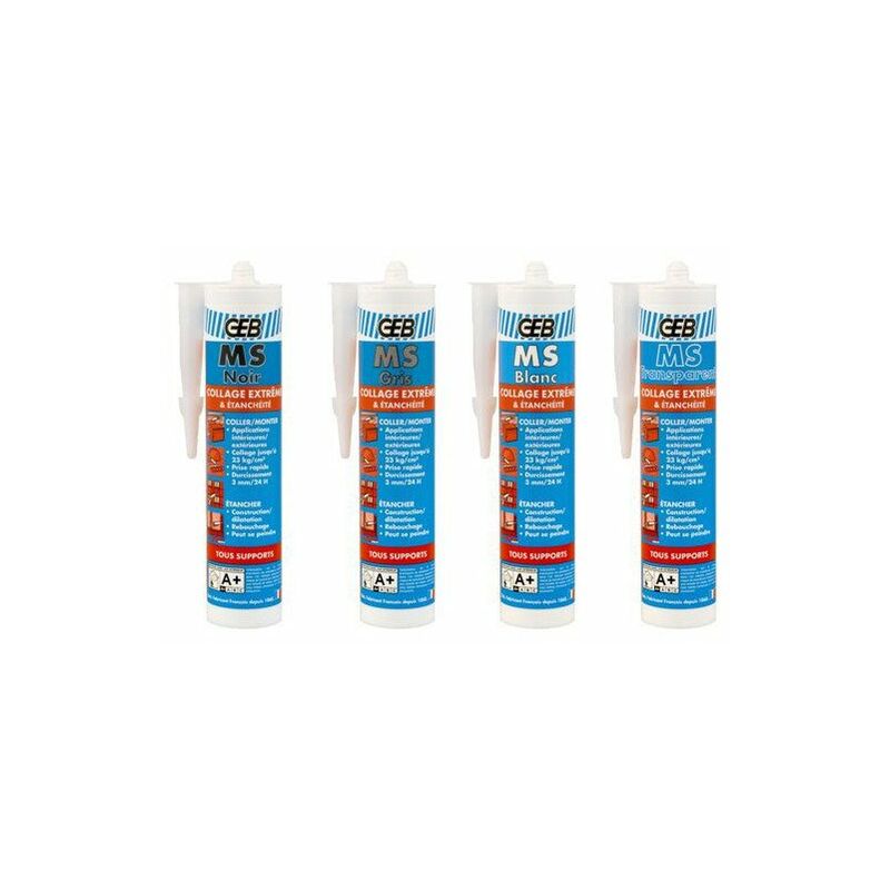 Colle mastic neutre ms noir