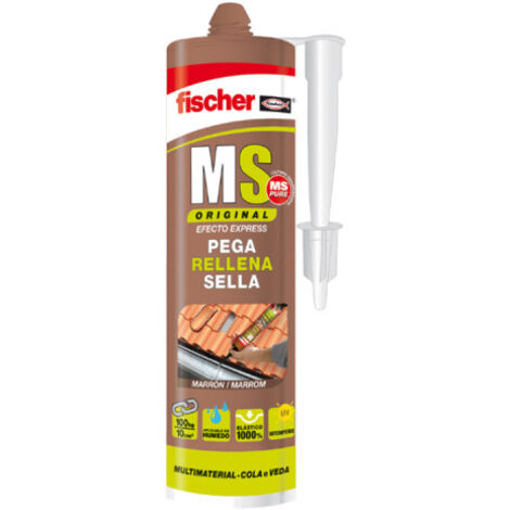 Ms marron mastic adhésif 546186 fischer 290ml