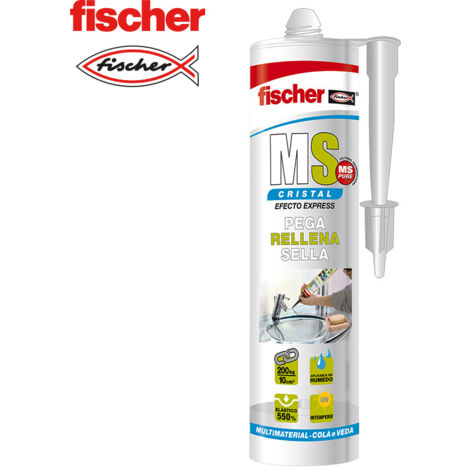 Ms mastic adhésif pour verre 546189 fischer 290ml