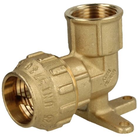 MS Raccord de compression rondelle murale pour tube PE 20 mm x 1/2’’ FF