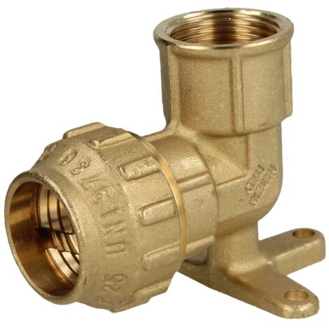 MS Raccord de compression rondelle murale pour tube PE 25 mm x 3/4’’ FF