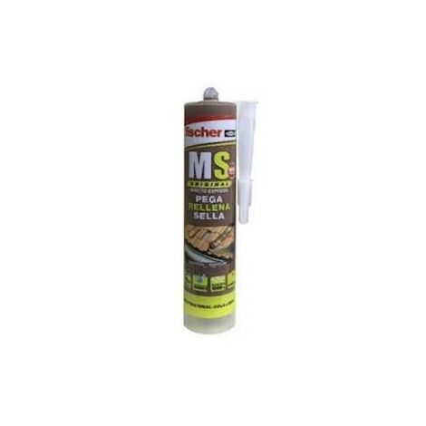 ms sellante adhesivo plus blanco 546184 fischer 290ml