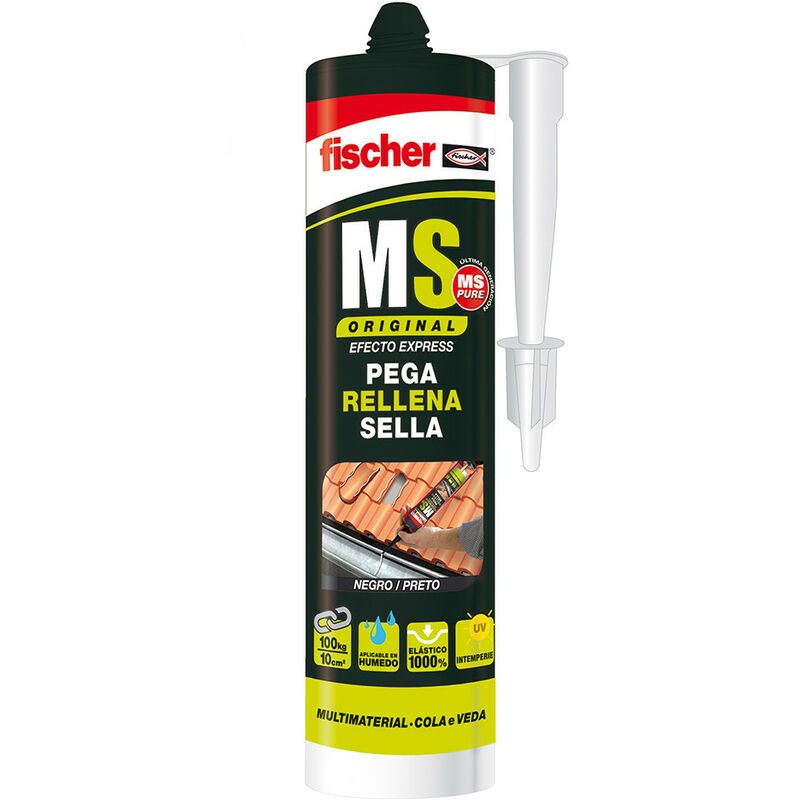 Sigillante adesivo nero 546187 Fischer 290ml