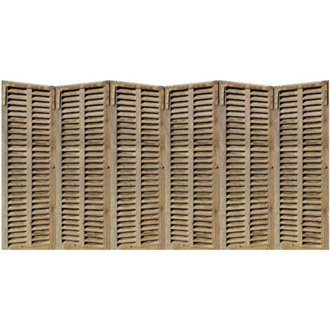 M&S – Sticker tête de lit 160x83cm – Motif persiennes – Décor chaleureux pour chambre – Facile à poser