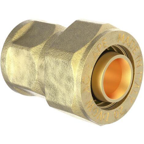 MS Übergangsstück, blank, 16 mm x 1/2"IG, Klemmfitting für MSVR
