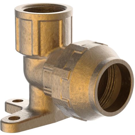 MS Wandscheibe, 20 mm x 1/2"IG, Klemmfitting für HDPE, DVGW zertifiziert