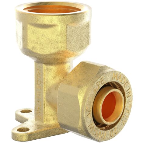 MS Wandscheibe, blank, 16 mm x 1/2"IG, Klemmfitting für MSVR