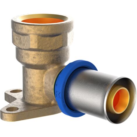 MS Wandscheibe, blank, 16 mm x 1/2"IG, Pressfitting für MSVR